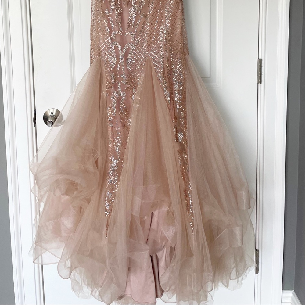 Pink Prom Dress Size 4 - Picture 4 of 5
